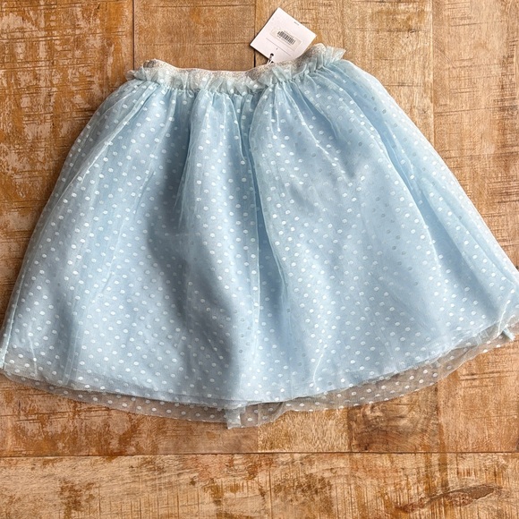 NWT Janie and Jack Blue Polka Dot Tulle Skirt size 5 - Picture 6 of 6